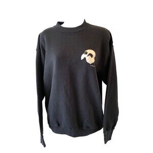 Vintage Phantom Of The Opera Sweatshirt M Black 80s 1986 Play Drama Mask unisex